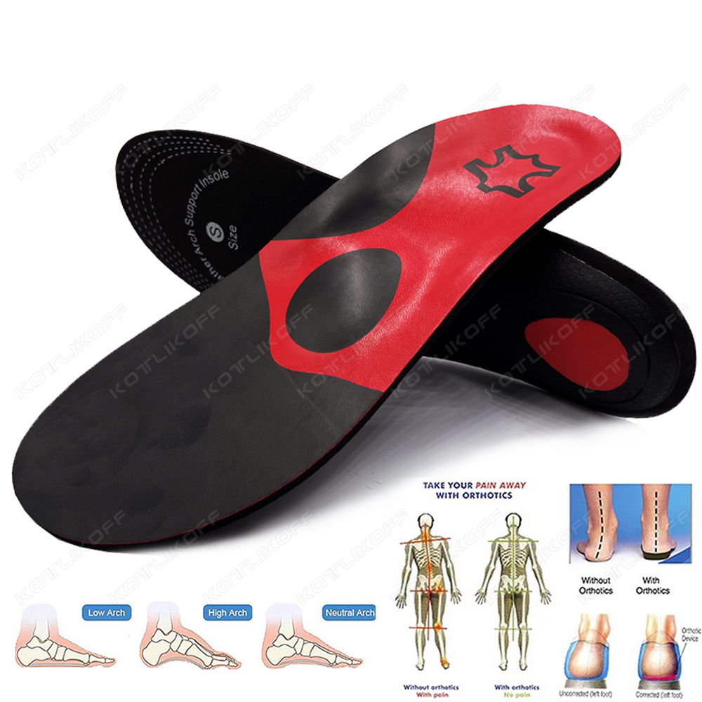 Sneaker Leather Care - PU-leer Orthopedische binnenzool Orthopedische steunzolen Inzetstukken