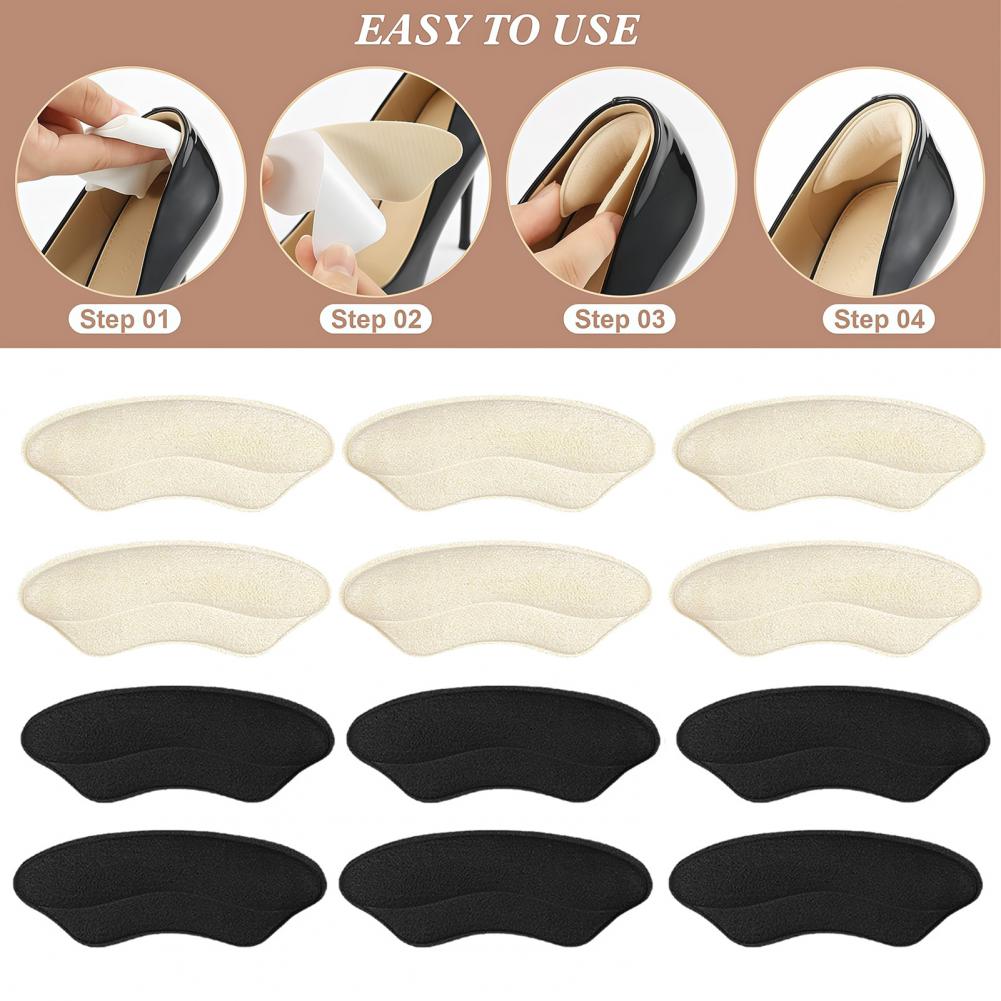 Heel Liner Grip - Zachte sponsachtige hielbeschermers, antislip achterkanttape voor